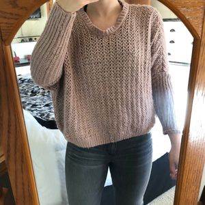 oversized slightly cropped sweater